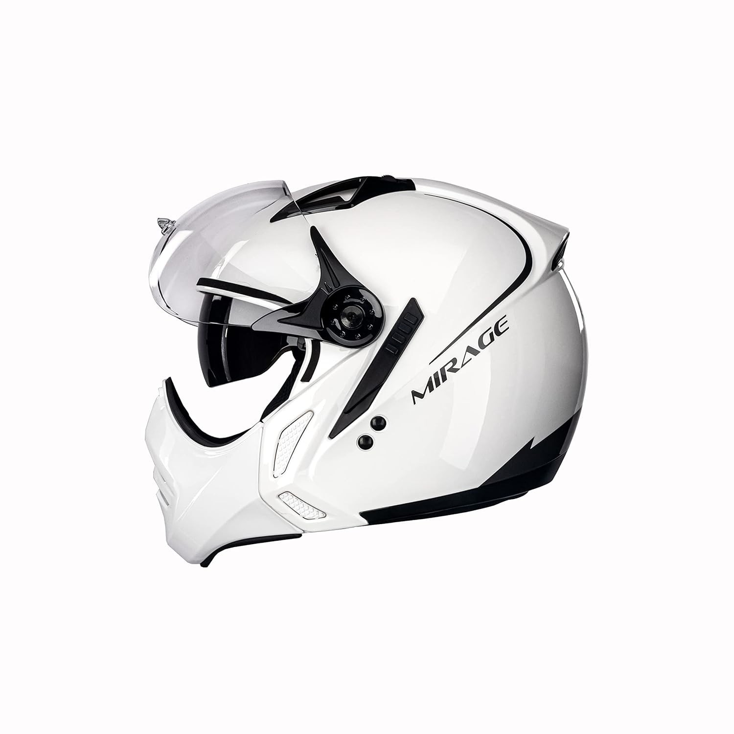 Capacete Peels Mirage Classic Aberto Moto Branco/Grafite - Estilo e Segurança