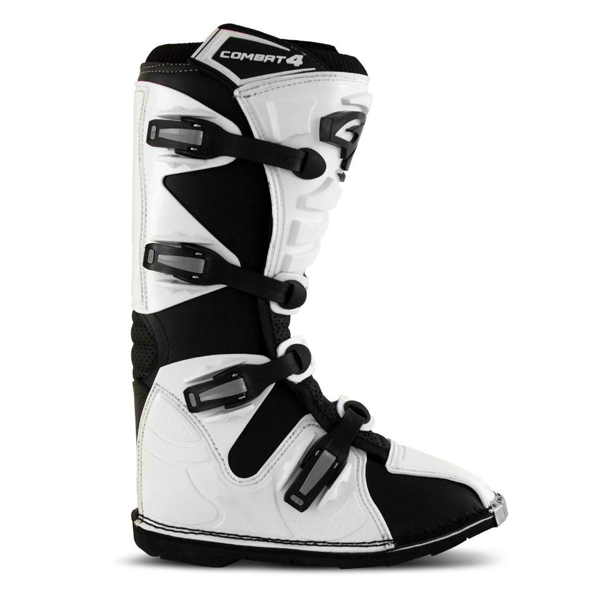 Bota Motocross Pro Tork Combat 4 Preto/Branco - Proteção e Conforto para Seus Pés