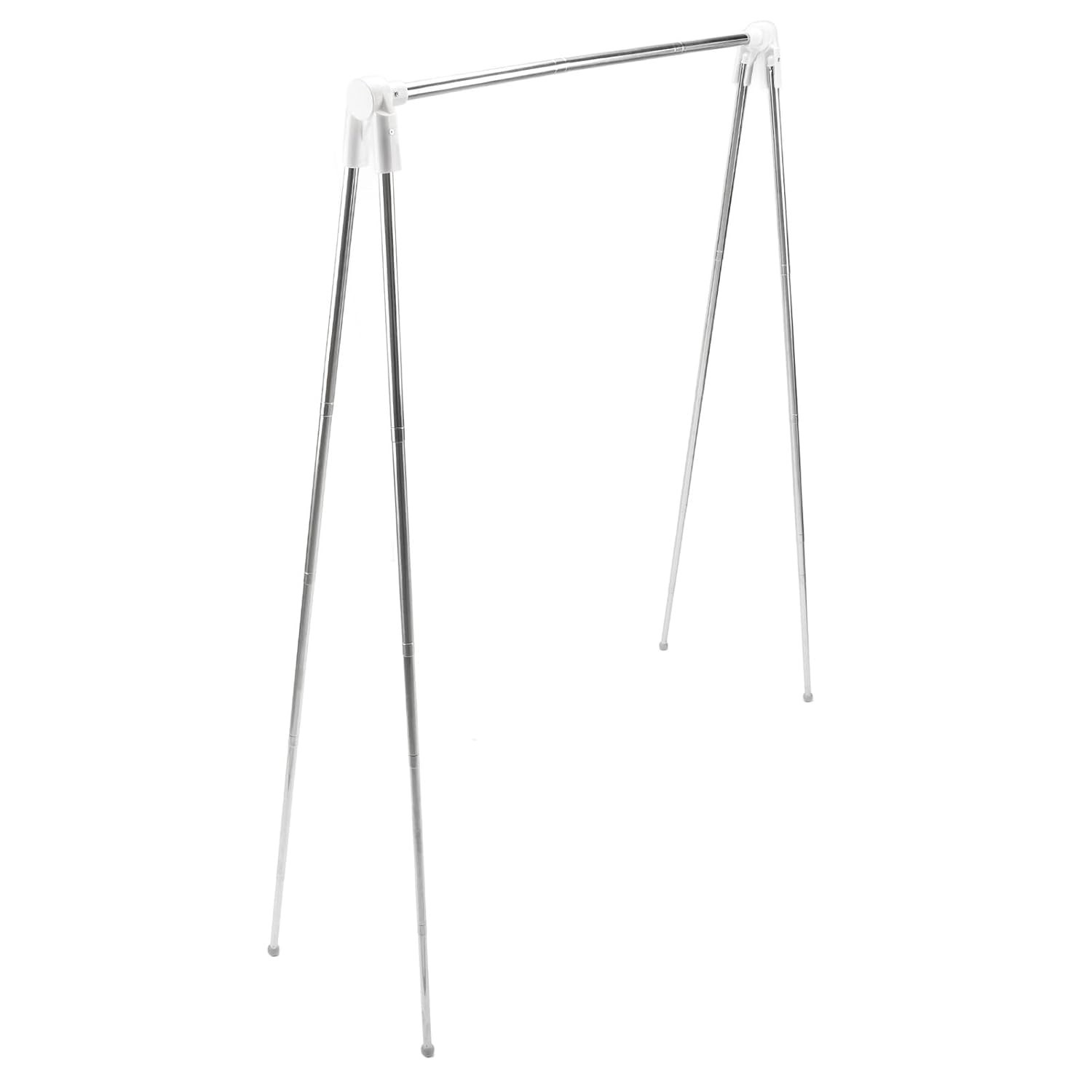Rack para Roupas Dobrável em Aço Inoxidável - Portátil e Versátil para Casa, Viagem e Camping