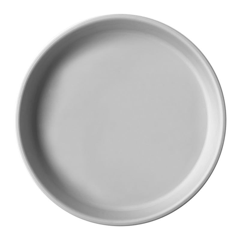 Prato Basic Silicone Alimentar Cinza - Seguro, Durável e Fácil de Limpar