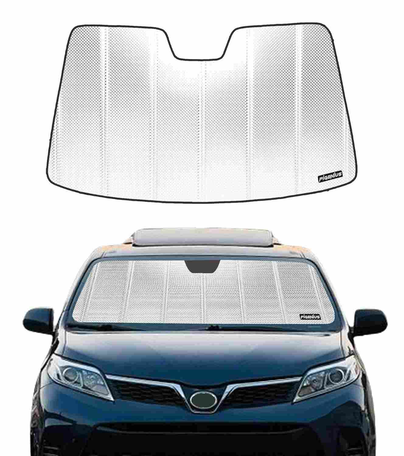 Para-brisa Refletivo BLAZBLOCK para Toyota Sienna 2015-2020 | Proteção UV e Controle de Calor