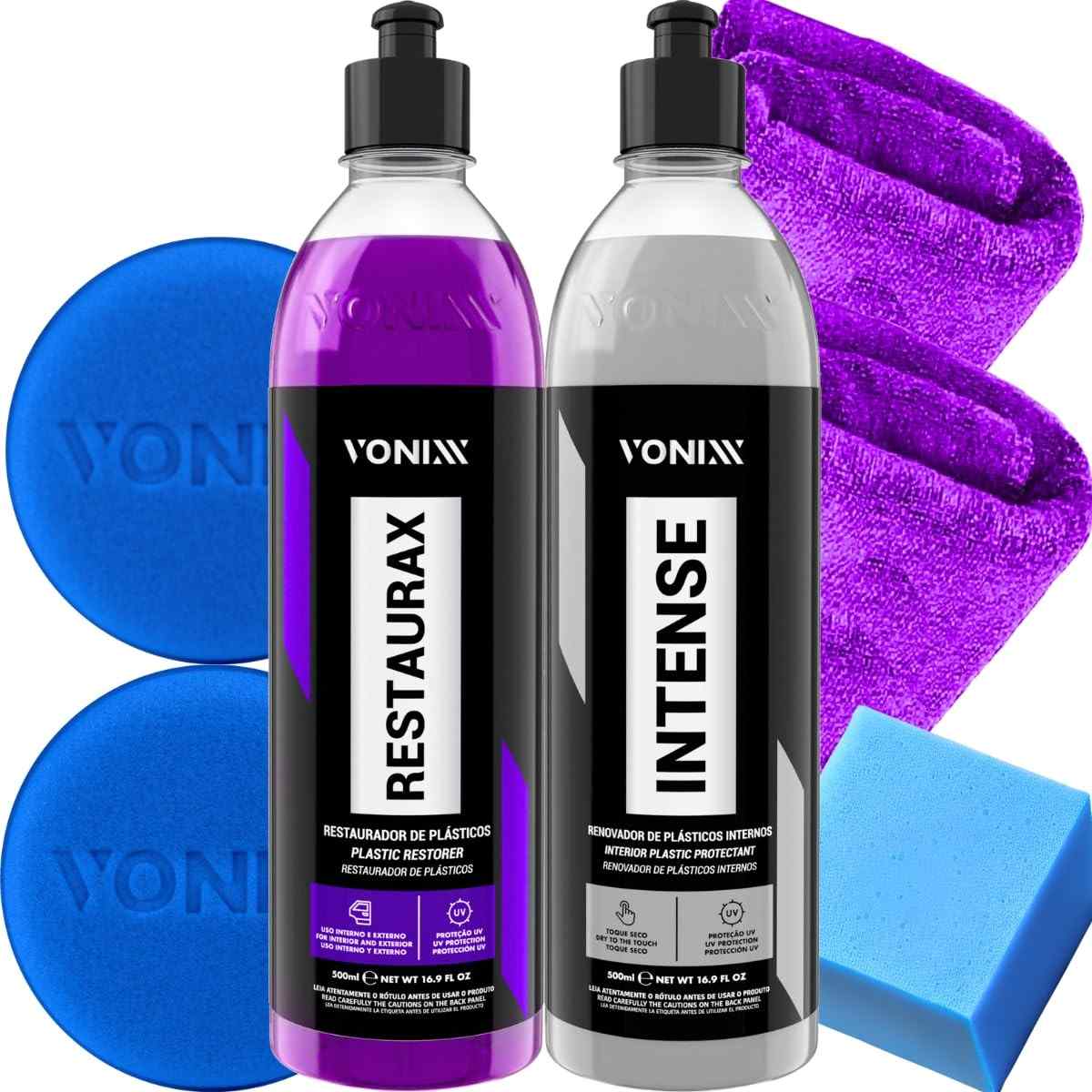 Kit Restaurax Intense Vonixx: Renove e Proteja Plásticos Internos e Externos