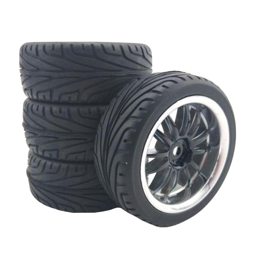 Pneus de Borracha WLtoys 144001 66mm (4 Unidades) - Tração e Durabilidade para seu RC