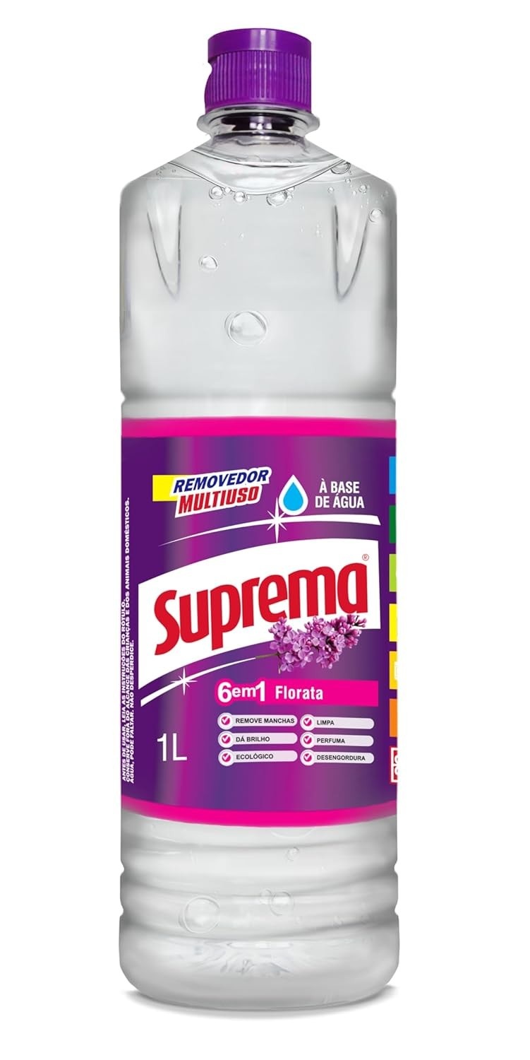 Removedor Ecológico Suprema Florata Incolor 1L - Limpeza Profunda e Sustentável para o Lar