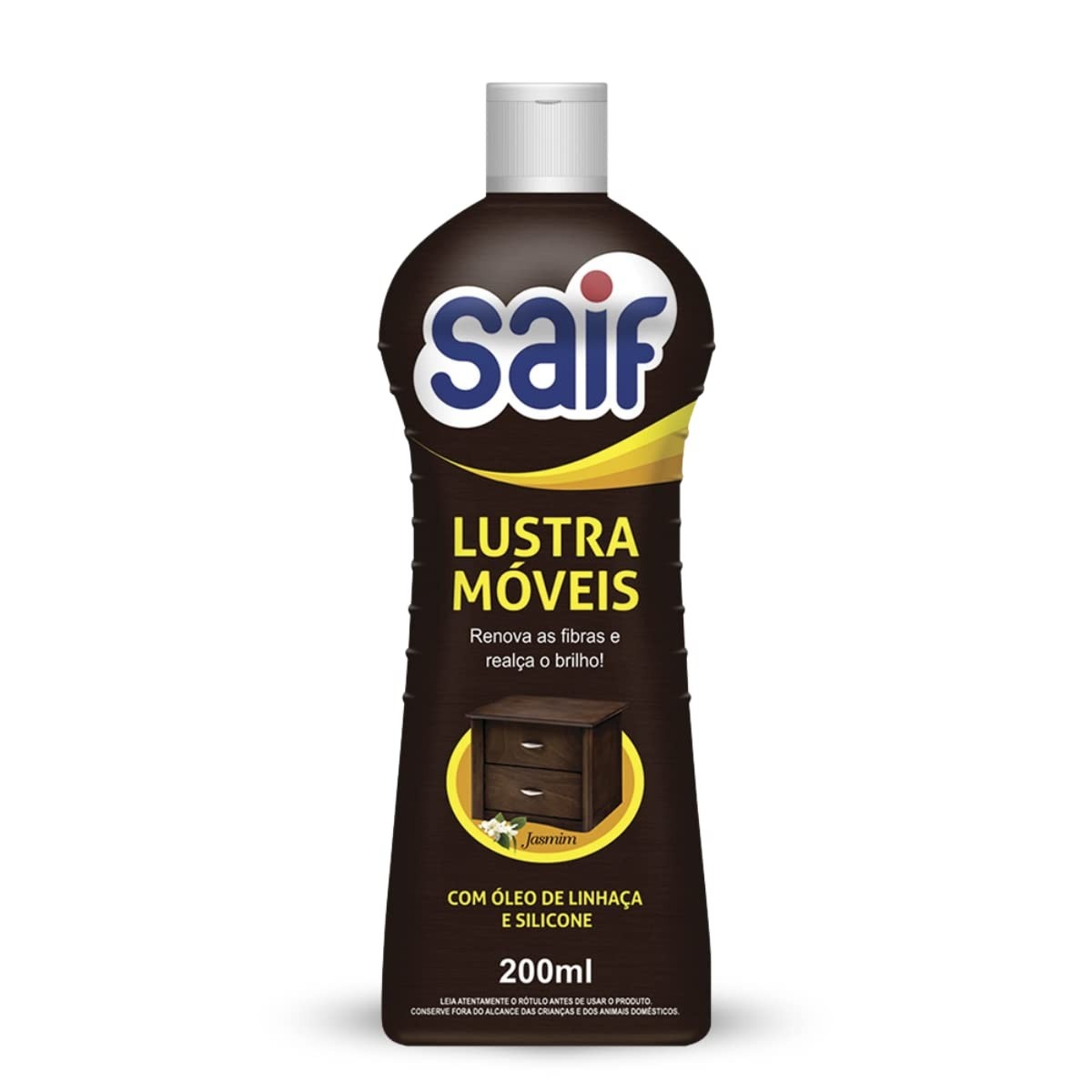 Saif Lustra Móveis Jasmim 200ml - Óleo de Linhaça e Silicone para Brilho e Renovação