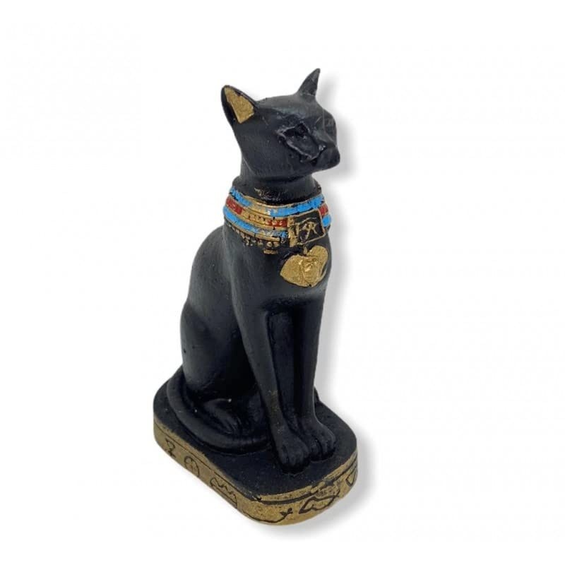 Imagem da Deusa Egípcia Bastet em Resina 9 cm - Decore com Simbolismo e Estilo