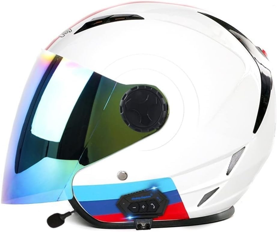 Capacete Moto Bluetooth Rosto Aberto CC16 - Conforto e Segurança para Motocross e Racing