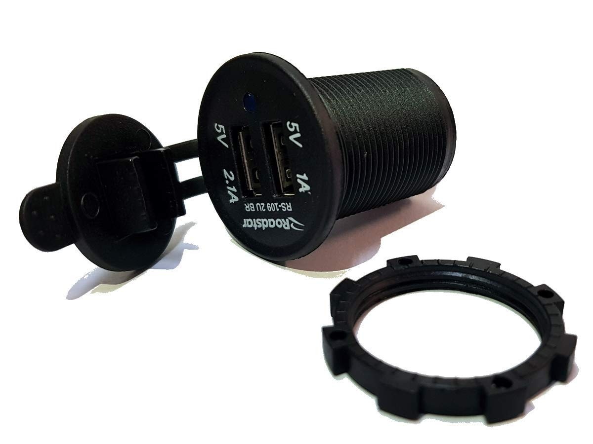 Carregador Veicular USB Roadstar RS109-2UBR: Potência e Praticidade para Seu Celular no Carro