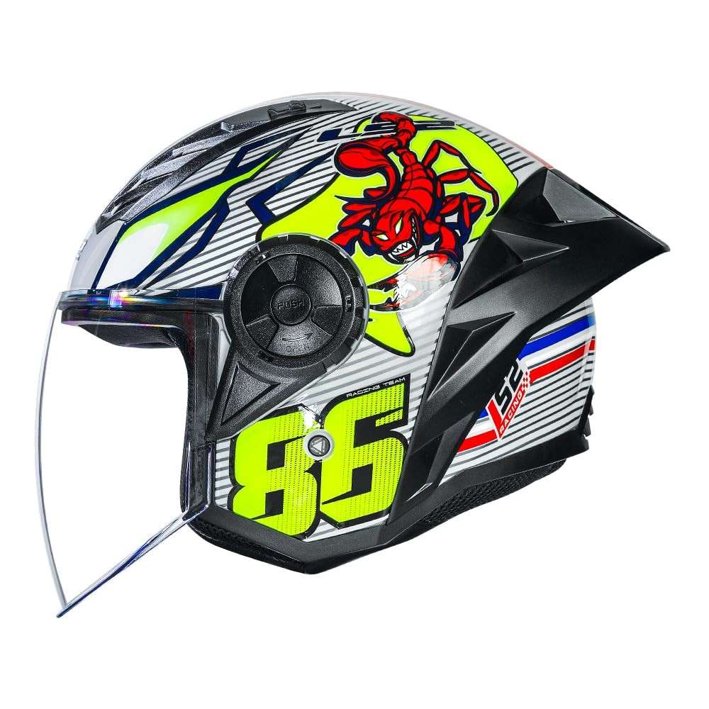 Capacete LS2 Airflow 2 OF616 Aberto Sting: Estilo, Conforto e Segurança para Sua Pilotagem