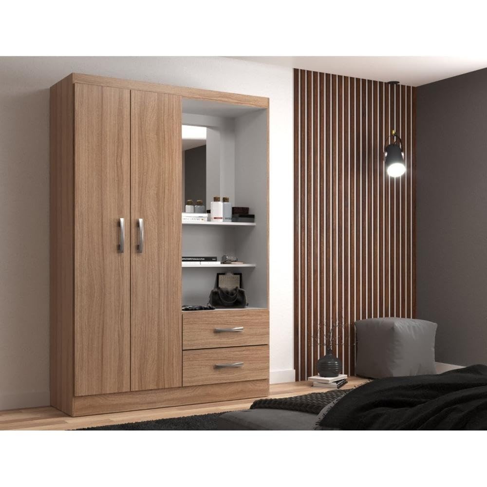 Guarda-Roupa Solteiro 2 Portas e 2 Gavetas Capelinha Evidencia – Organização e Estilo para Seu Quarto