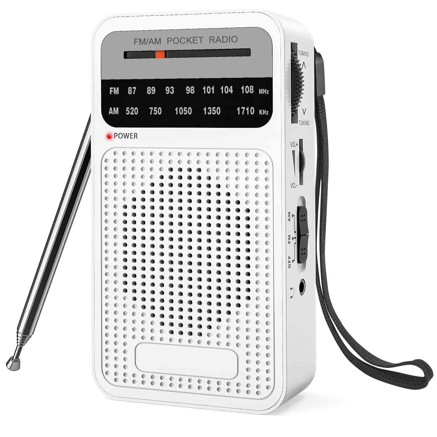 Rádio Portátil AM/FM Goodes: Som Claro, Longo Alcance e Ideal para Emergências