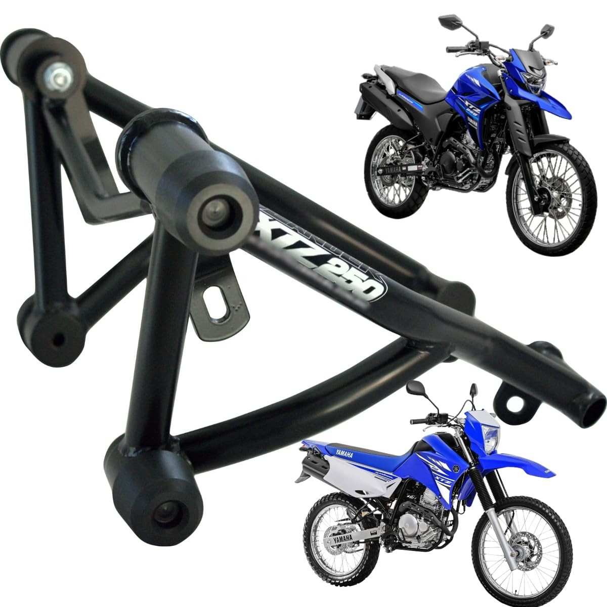 Protetor Stunt Race Lander XTZ 250: Segurança e Estilo para Sua Moto (Preto Fosco)