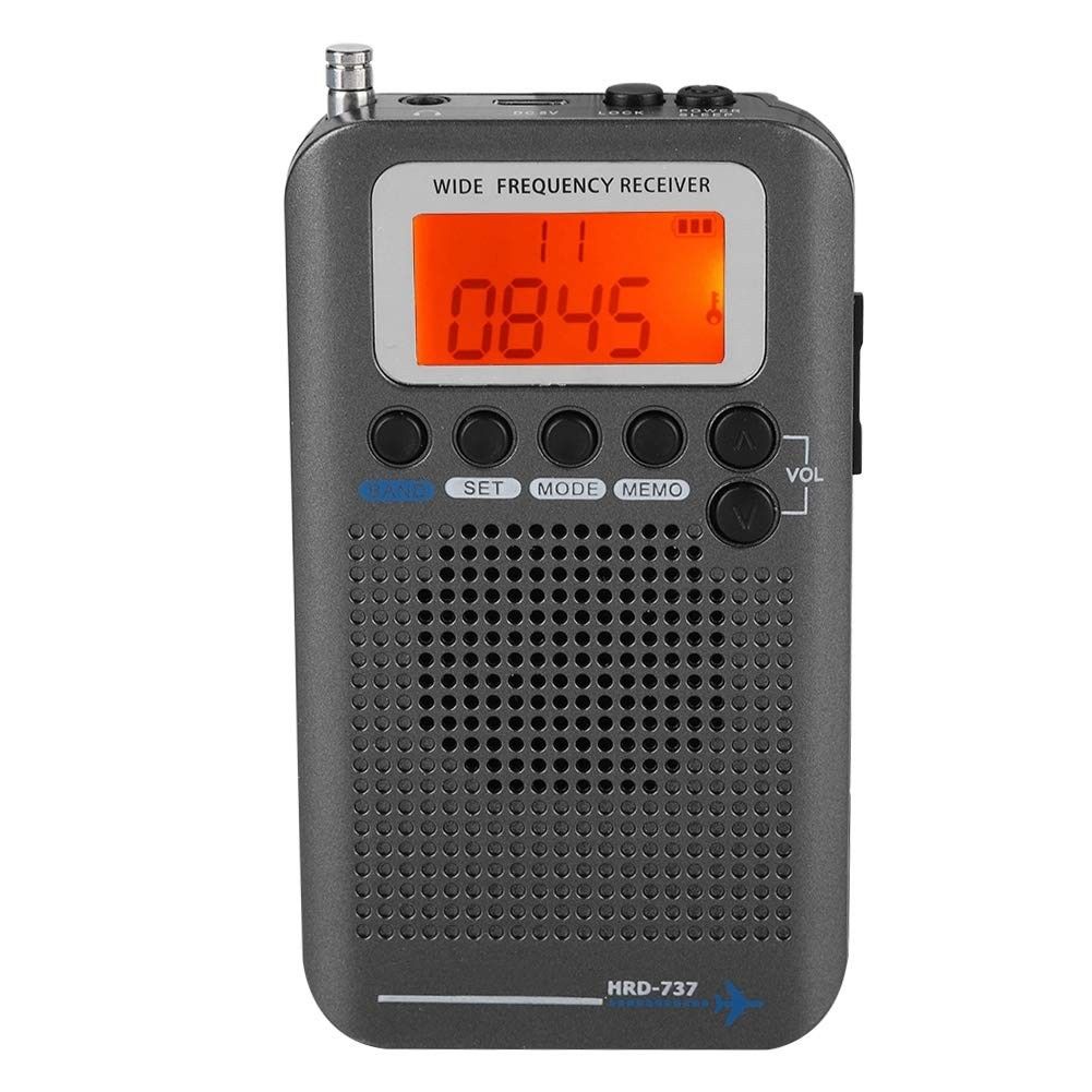 Rádio Portátil Digital AIR FM AM CB SW VHF: Sua Conexão Aérea e Mundial em Qualquer Lugar!