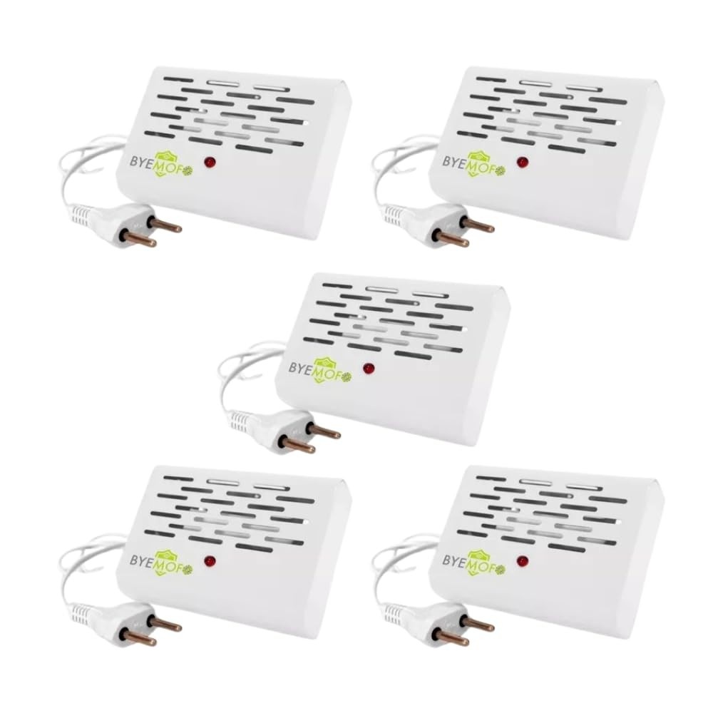 Kit 5x Antimofo Elétrico 110V - Elimine Mofo, Bolor e Ácaros com Tecnologia Eletrônica