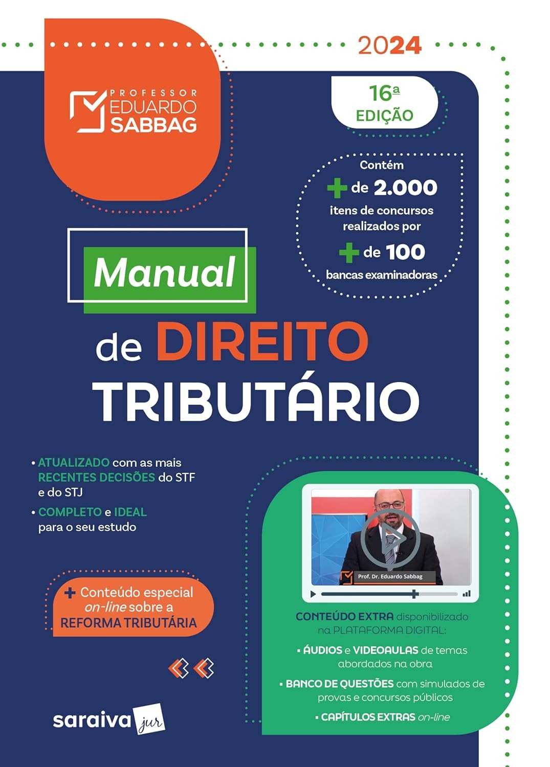 Manual de Direito Tributário 16ª Edição 2024: Essencial para Concursos e Graduação