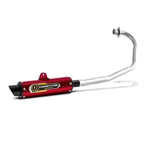 Escapamento Pro Tork Competition Curva Cromada Titan 150 ESD (2004-2008) - Estilo e Performance Vermelho