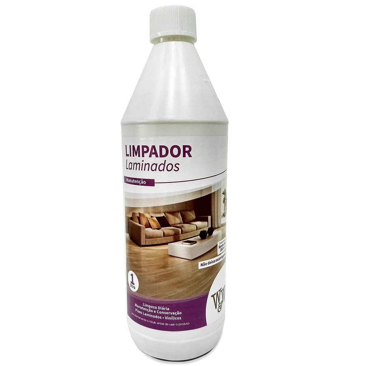 Limpador para Pisos Laminados e Vinílicos W&W 1L - Limpeza Profunda e Proteção Diária