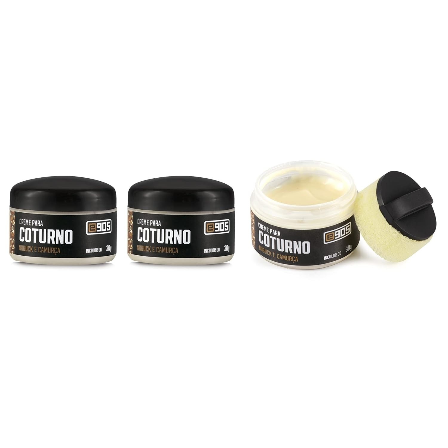 Kit 3 Mousse Renovador para Coturno Nobuck e Camurça E905