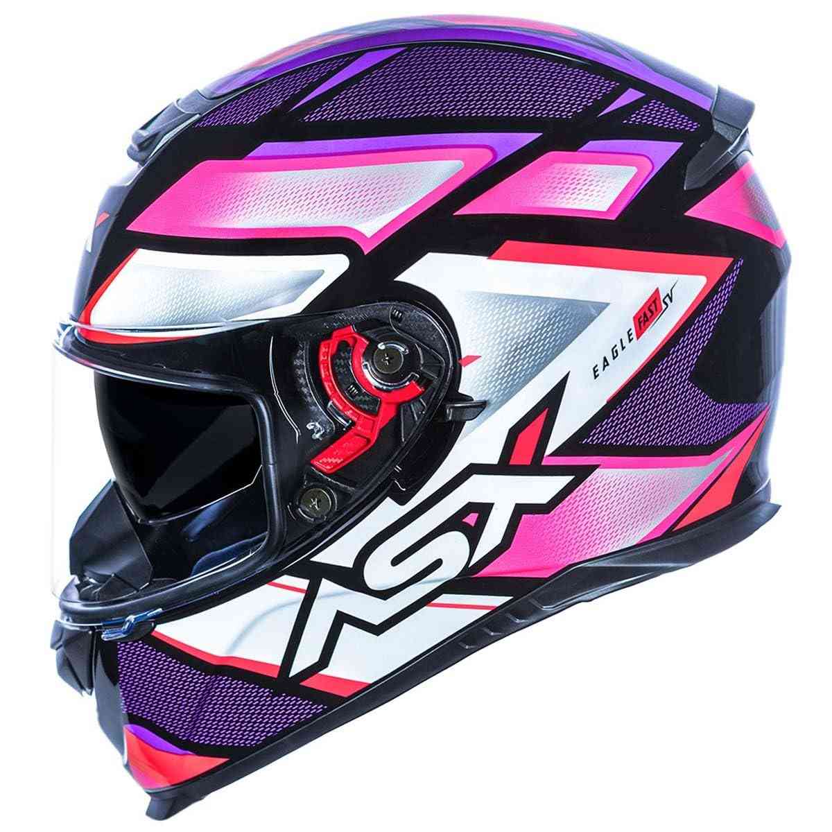 Capacete Feminino Eagle SV Fast Rosa Brilho: Estilo e Segurança para suas Aventuras!