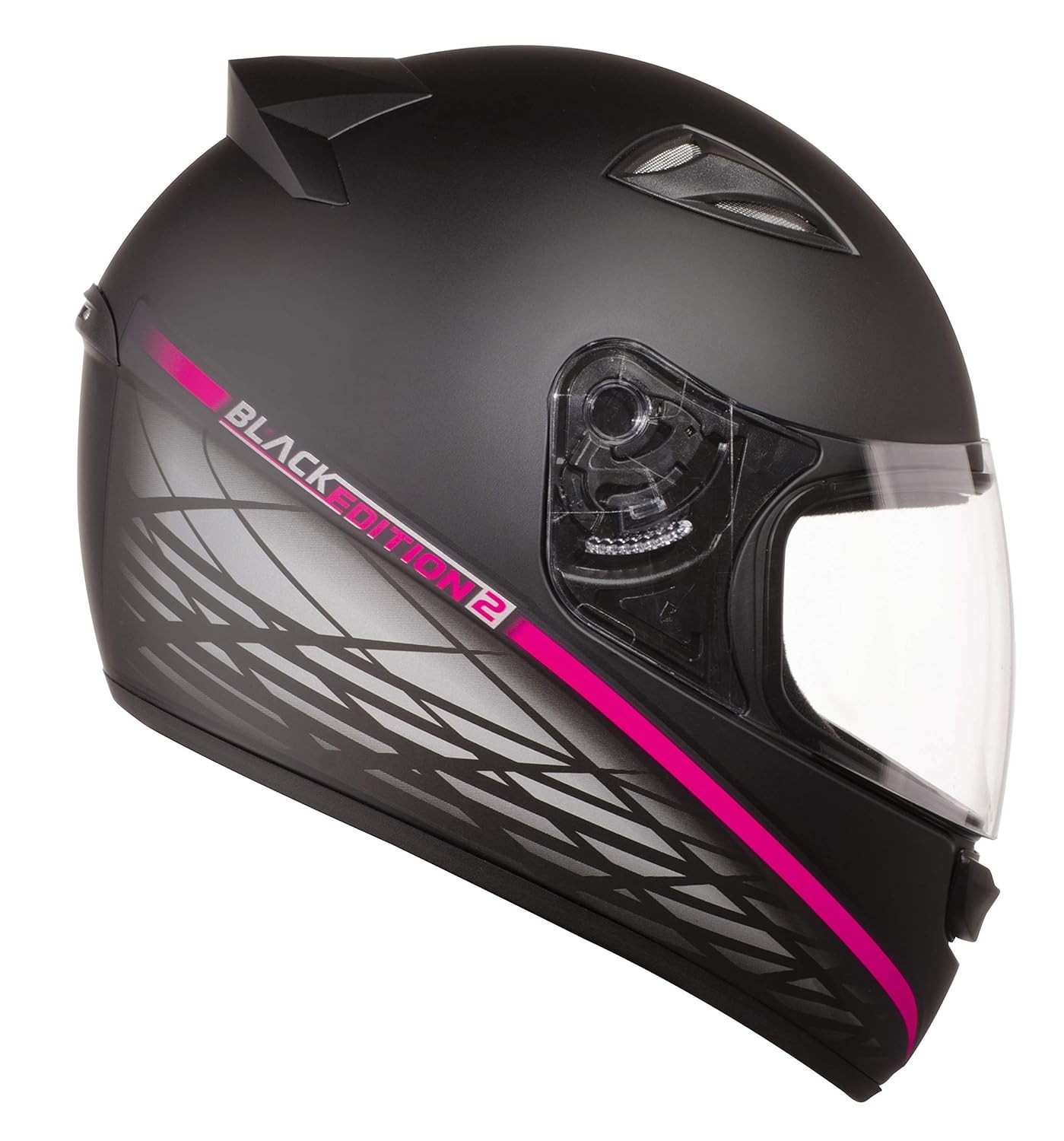 Capacete New Spark Black Edition 2 Pfo/Rosa EBF: Segurança e Estilo para Sua Moto