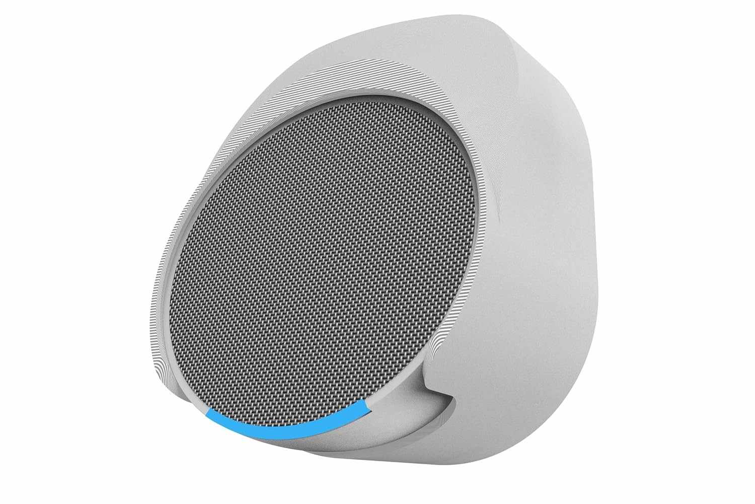 Suporte Splin All In One para Alexa Echo Pop: Design Compacto e Fonte Horizontal (Branco)