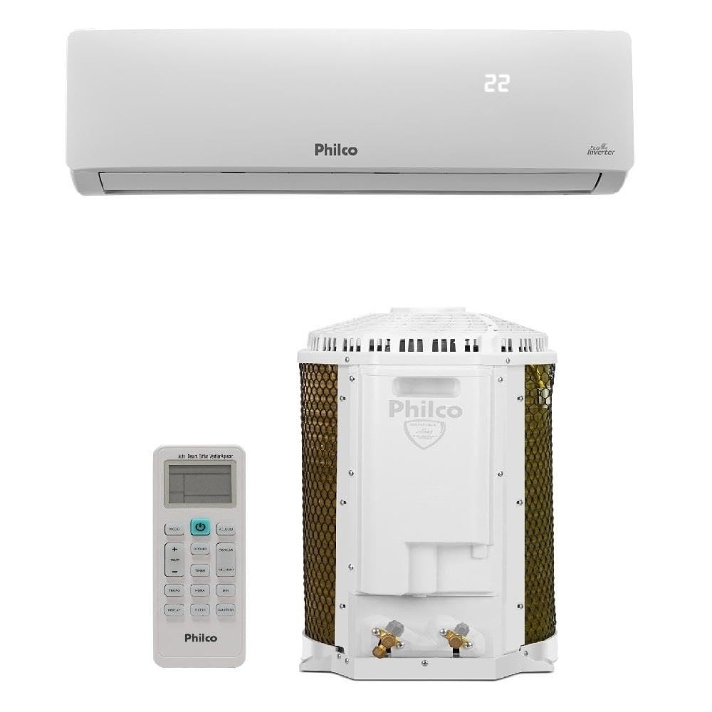 Ar Condicionado Split Philco Hi Wall Inverter 9000 BTU/h - Quente e Frio, Classe A, Eco R32