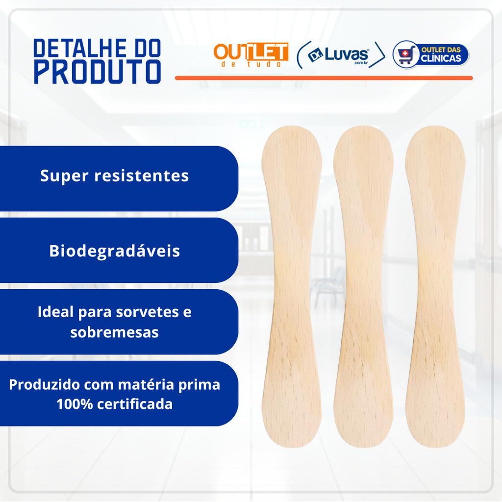 Pazinha de Sorvete Descartável: 500un Talge Eco