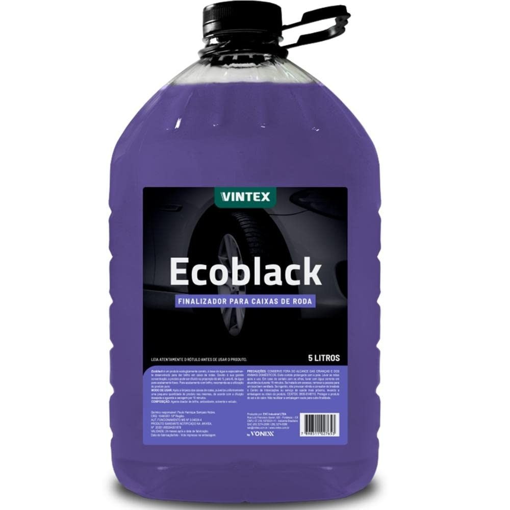 Vonixx Ecoblack 5L: O Finalizador Essencial para Caixas de Rodas Impecáveis