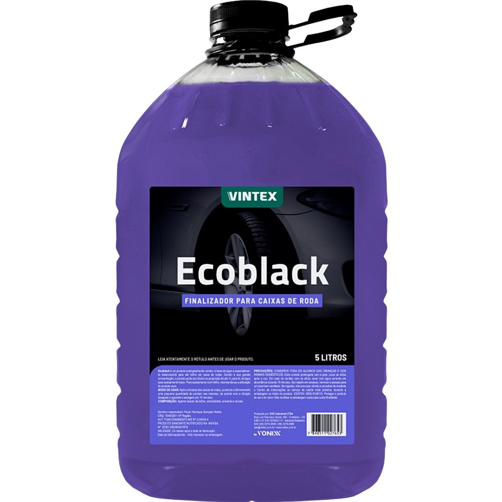 Ecoblack Vonixx 5L: Brilho e Proteção para Rodas