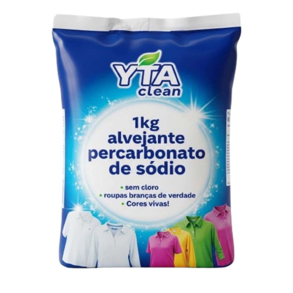 Percarbonato de Sódio 1kg - Limpeza Profunda e Ecológica para Roupas e Superfícies
