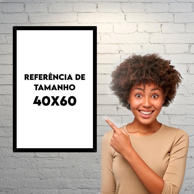 Quadro Decorativo Batman HQ Design - 40x60cm com Moldura Ecológica