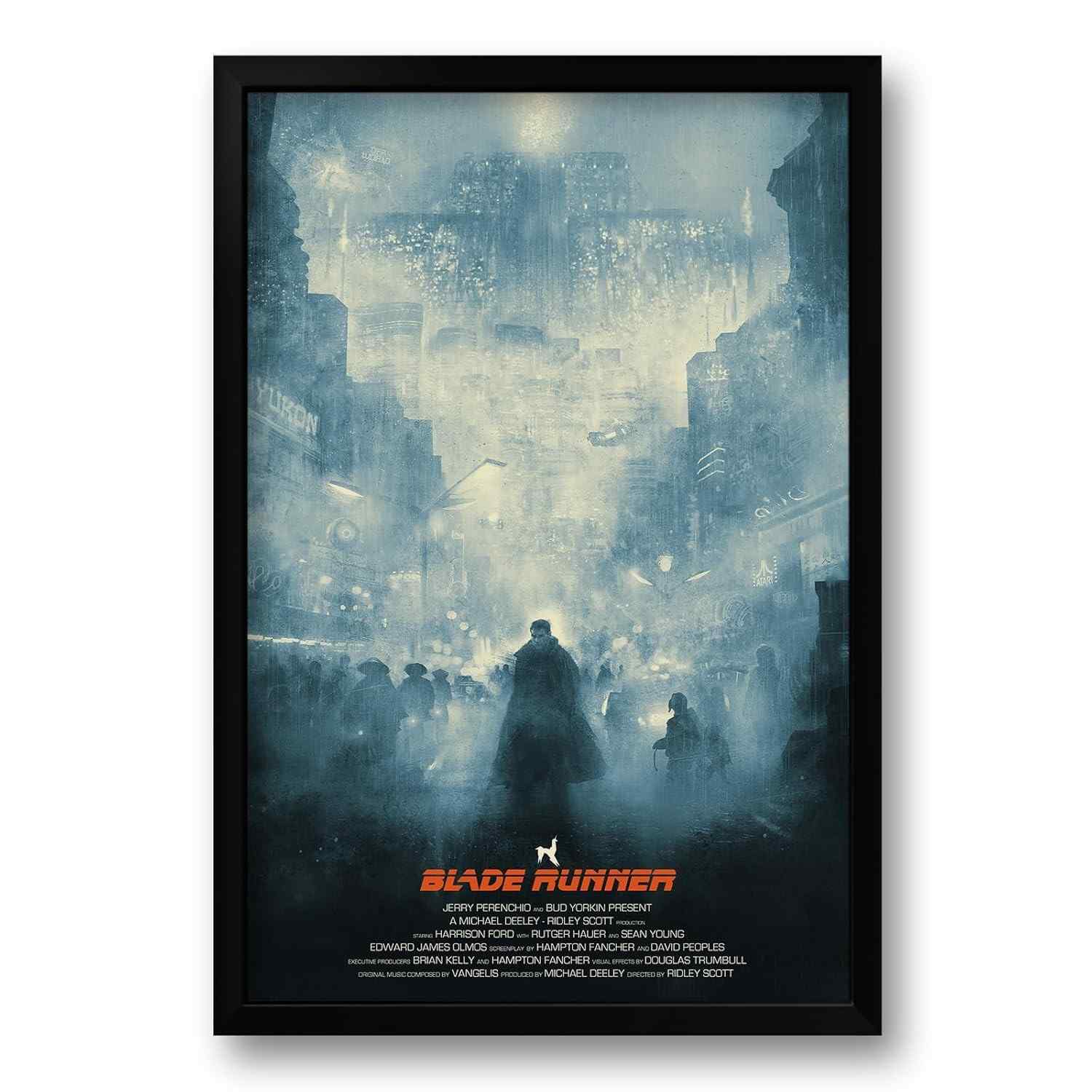 Quadro Blade Runner - O Caçador de Androides 40x60cm | Impressão Premium em Vinil com Moldura Ecológica