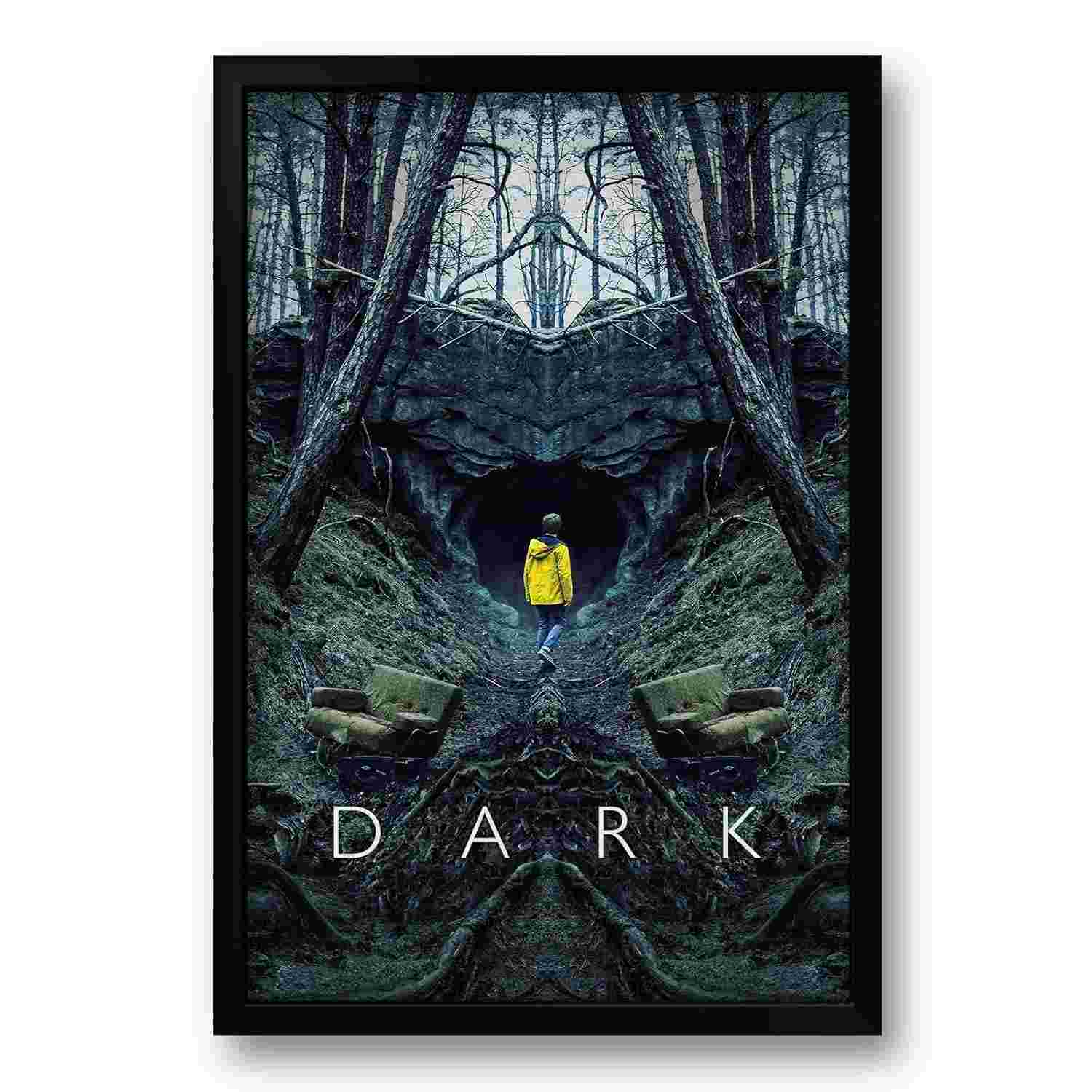 Quadro Dark Netflix 40x60cm - Impressão Premium em Vinil com Moldura Ecológica