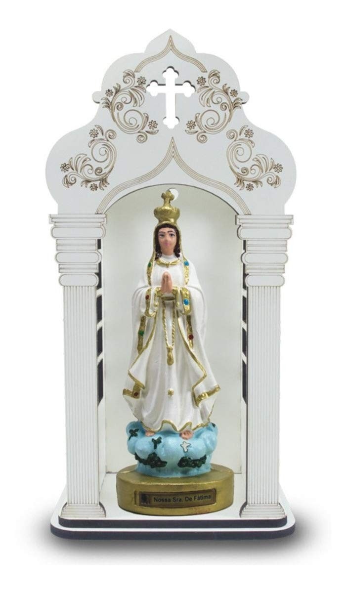 Capela de Nossa Senhora de Fátima 34cm - Resistente e Ecológica