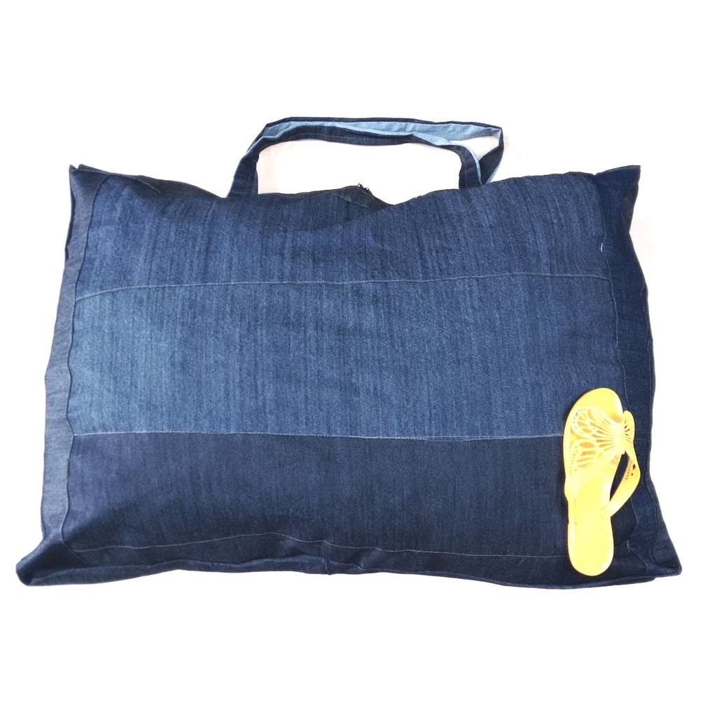 Sacolão Jeans Reforçado 120L: Resistente e Ecológico