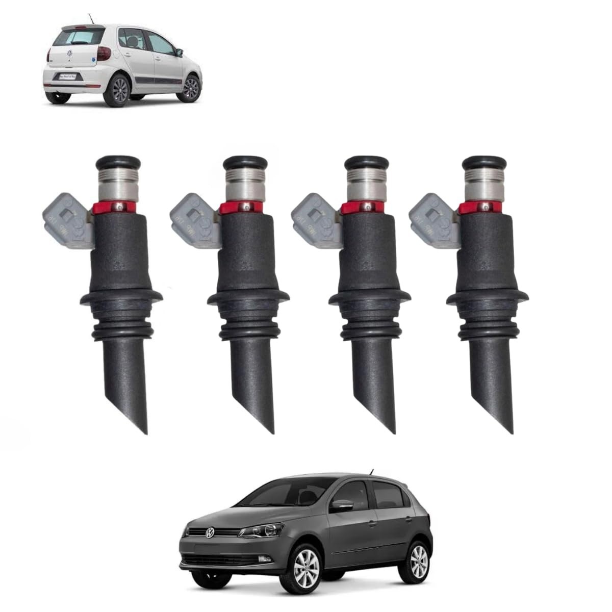 Kit 4 Bicos Injetores VW Gol Fox Voyage 1.0/1.6 Flex 8v IWP176 - Desempenho e Economia