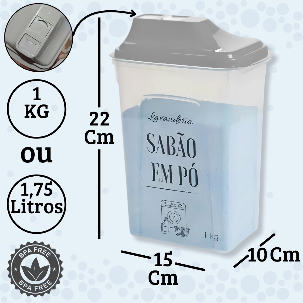 Dispenser de Sabão em Pó: Organize e Economize!