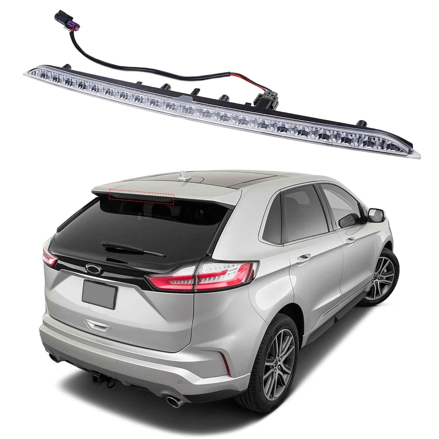 Terceira Luz de Freio LED para Ford Edge 2015-2024 | FT4Z13A613A