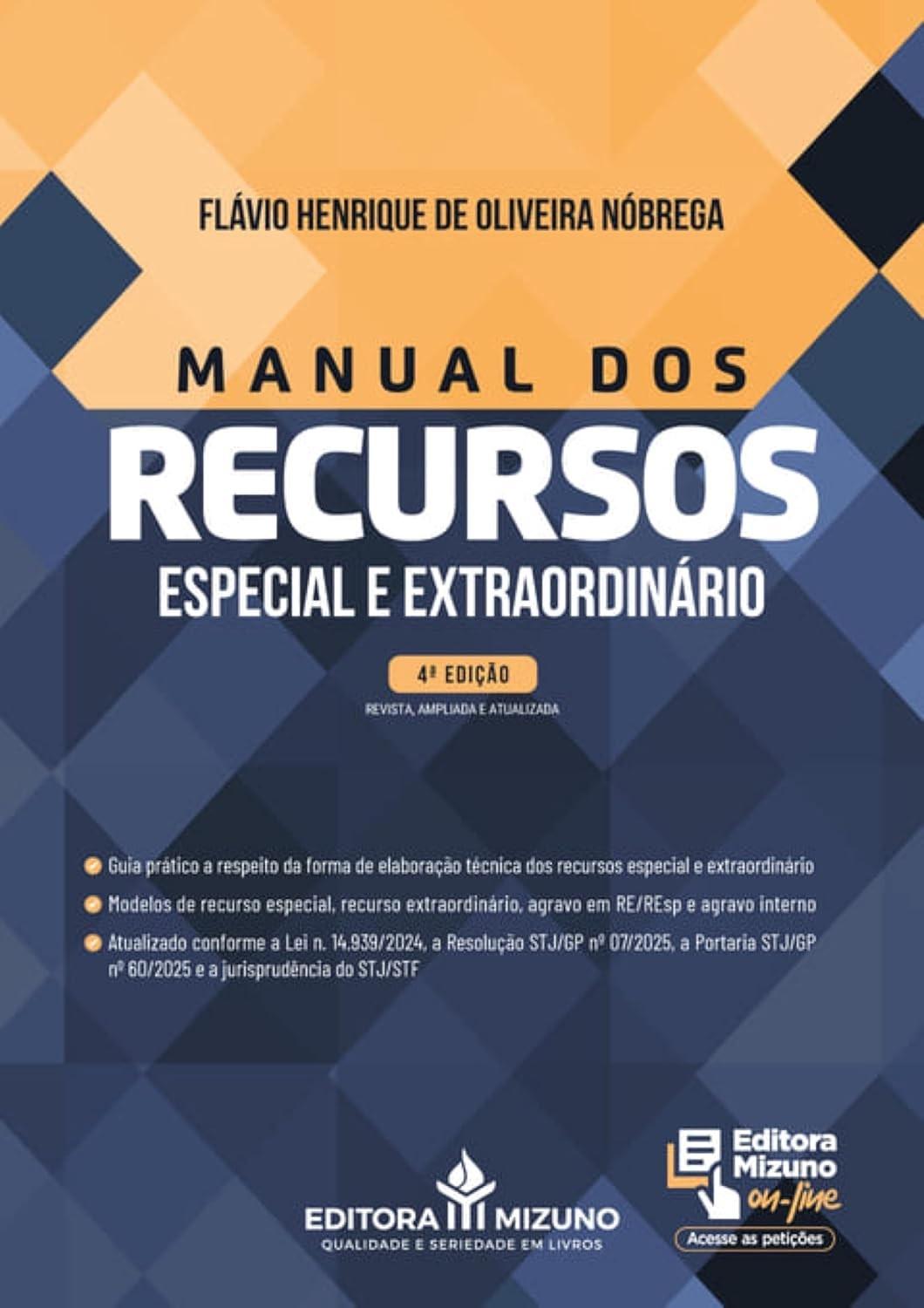 Manual dos Recursos Especial e Extraordinário 4ª Edição (2025) - Guia Completo