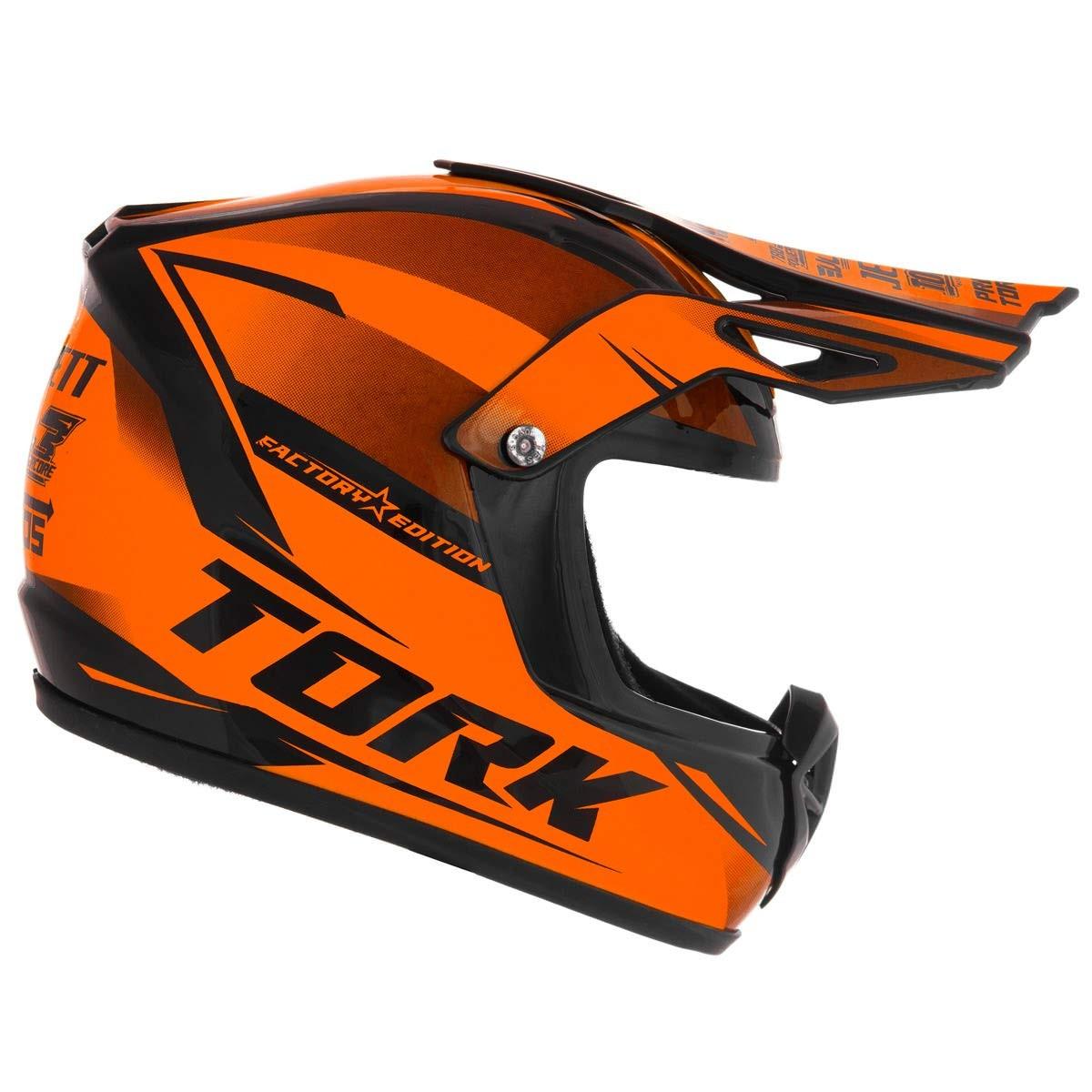 Mini Capacete Pro Tork Factory Edition Cross Laranja - Decoração e Estilo Único!