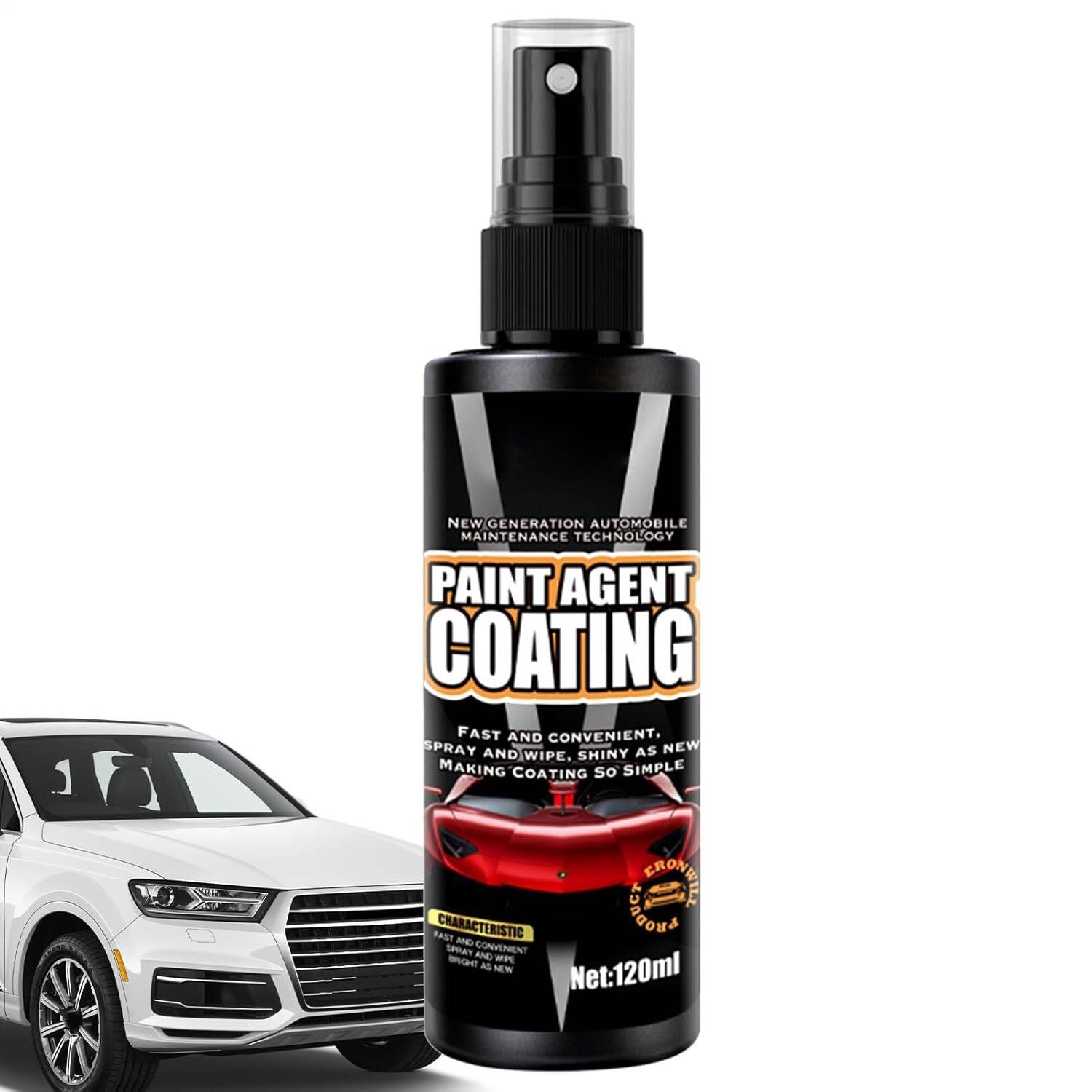 Spray De Revestimento De Efeito Rápido,Fluido Seguro e Durável 120ml - Spray para Carros,Para Viagens Garagem Estacionamento e Utilização Doméstica