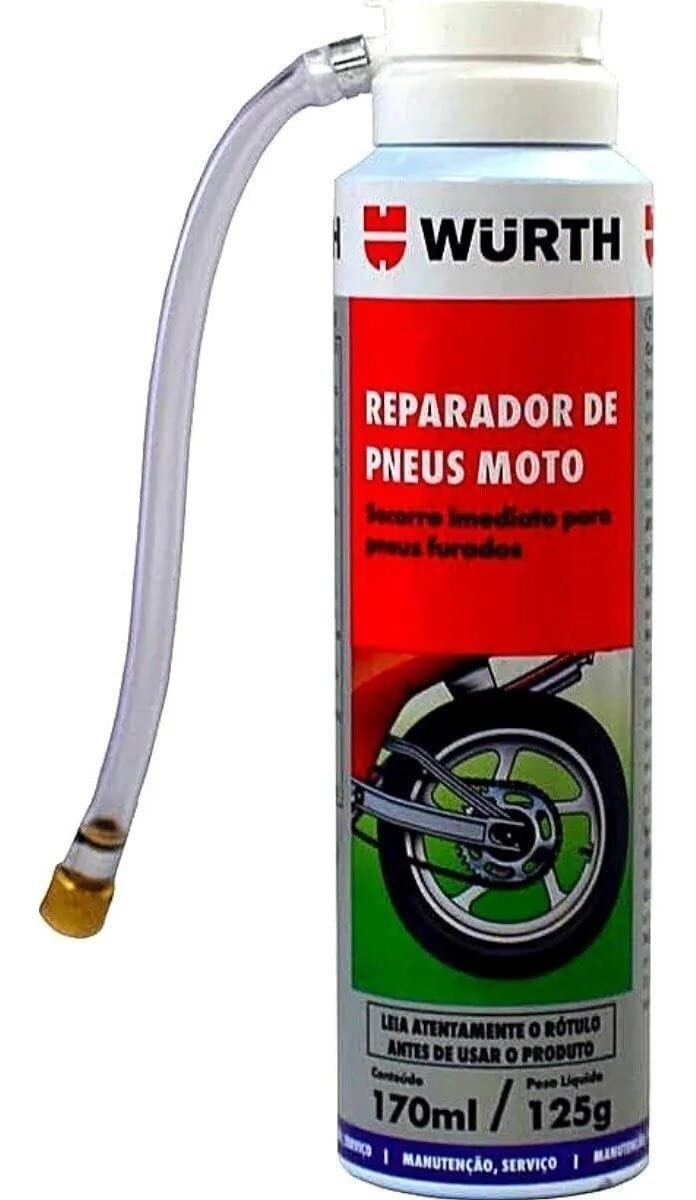 Reparador de Pneus para Moto 170ml: Solução Rápida e Eficaz!