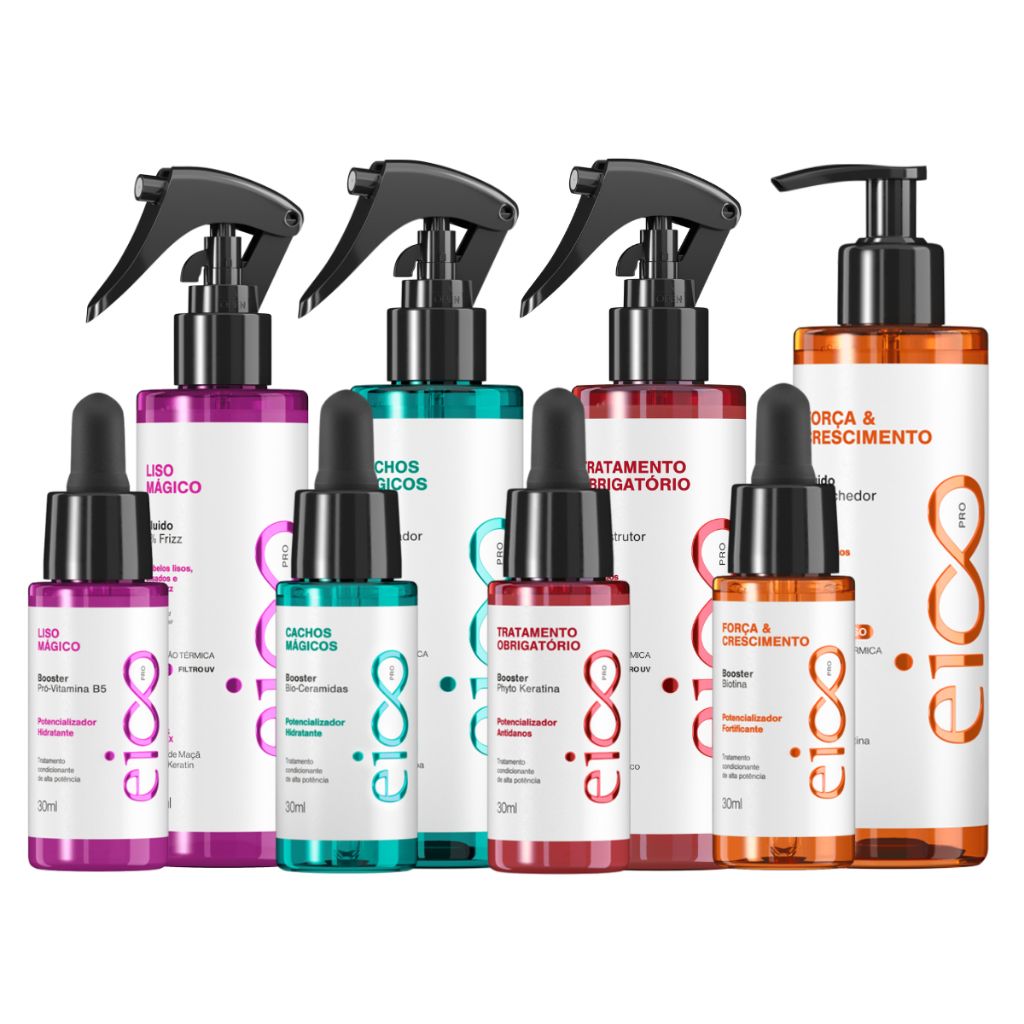 Eico Pro Leave-in: Cachos, Liso e Crescimento
