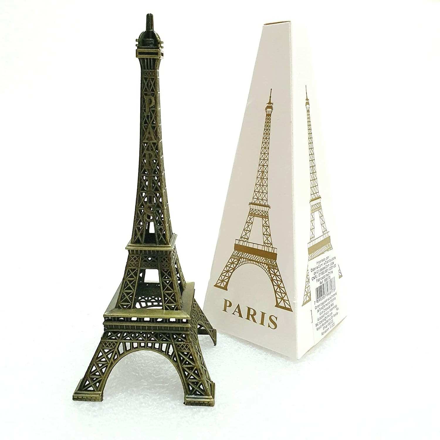 Miniatura da Torre Eiffel em Metal - 18,5 cm | Decoração Elegante e Duradoura