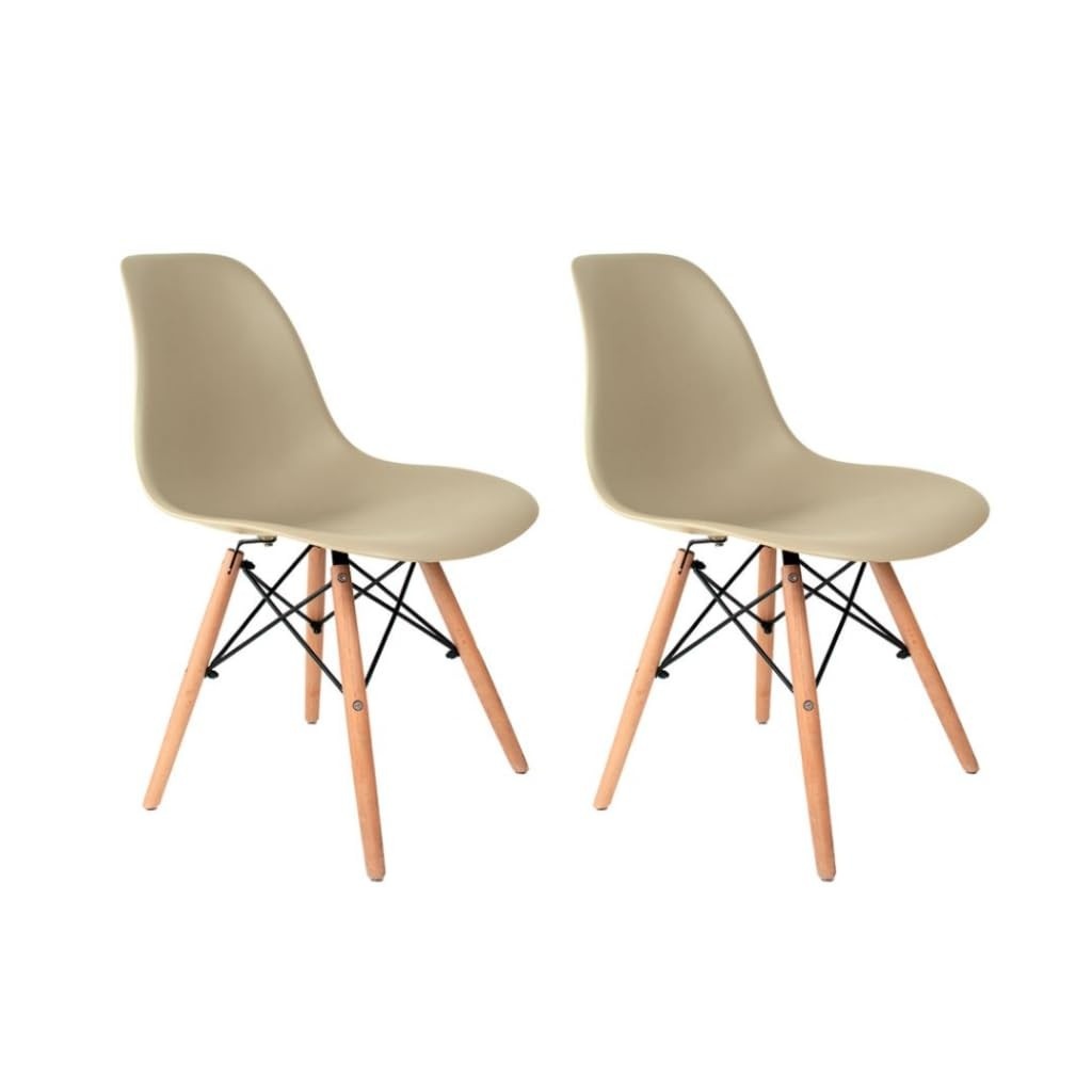 Conjunto 2 Cadeiras Eames Eiffel Dkr Movescan Fendi - Design Moderno e Conforto
