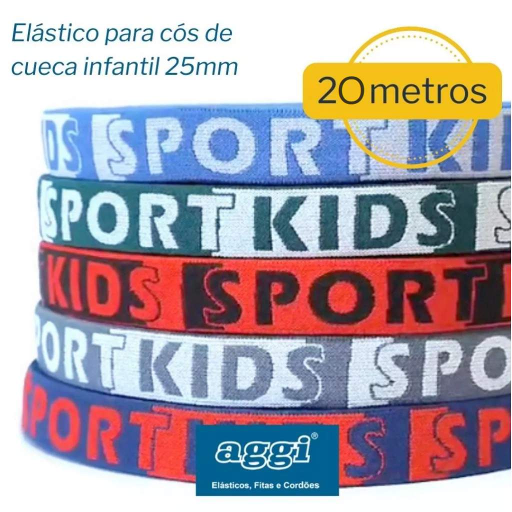 Elástico AGGI Infantil: 20m de Diversão e Conforto!