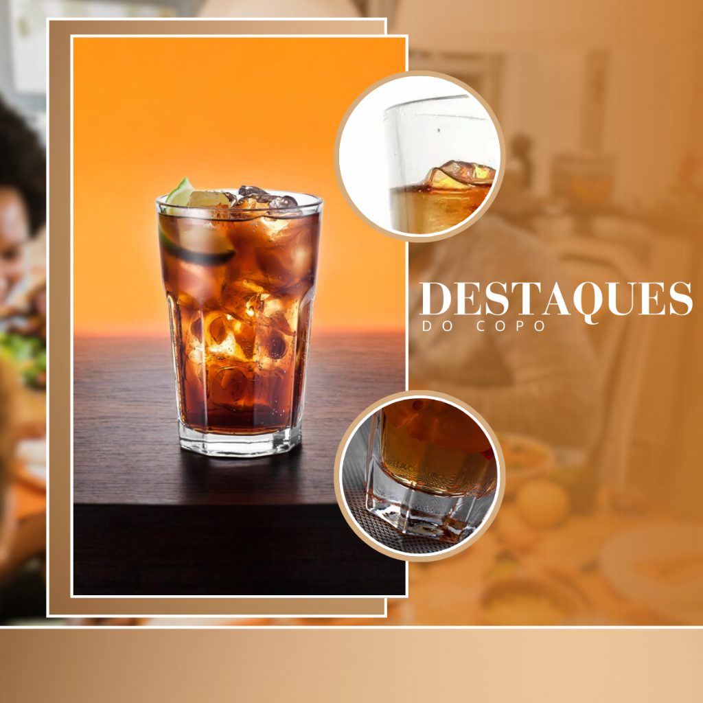 Copos de Vidro 525ml: Resistência e Elegância
