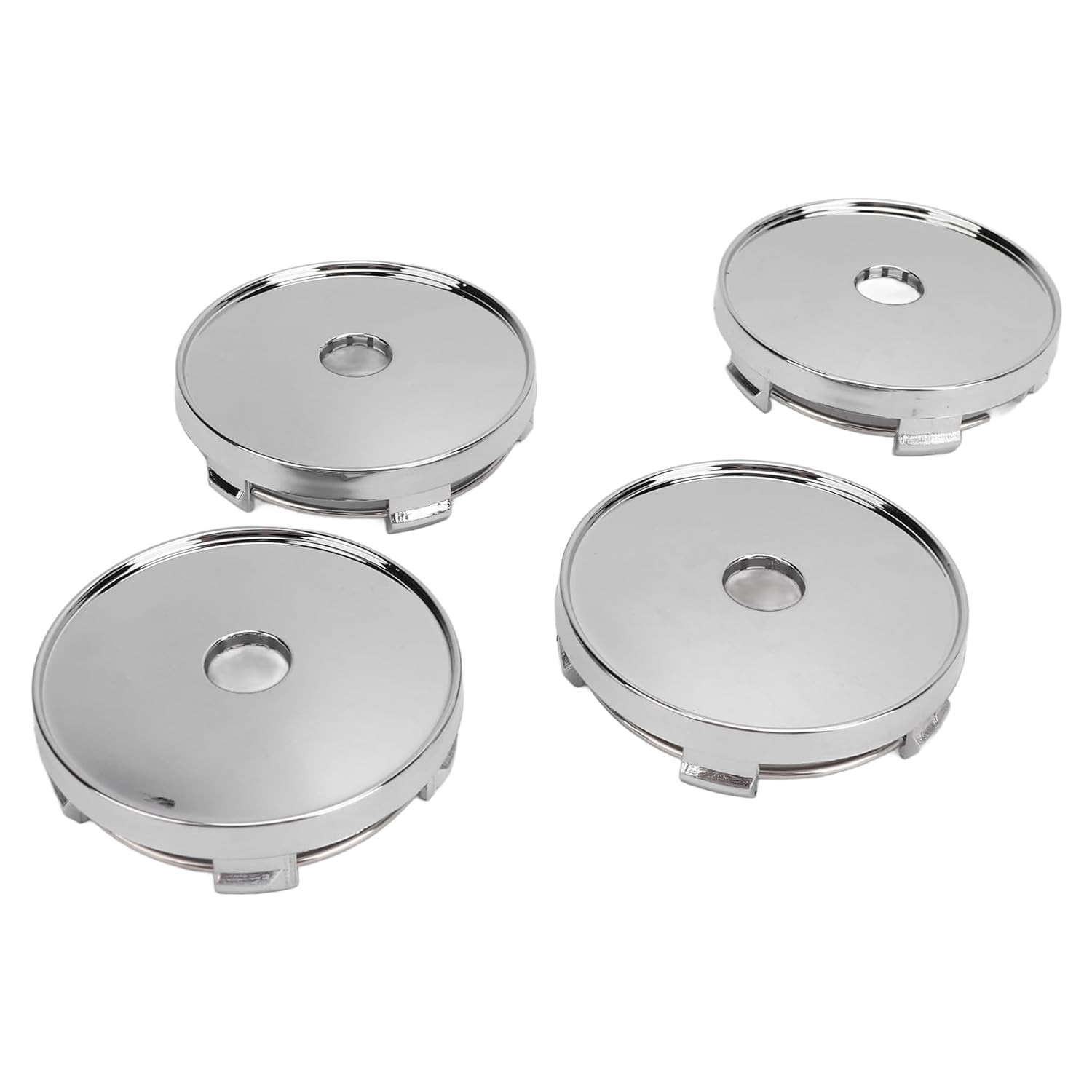 Conjunto 4 Tampas Centrais de Roda 60mm ABS Galvanizado - Elegância e Proteção para Seu Carro