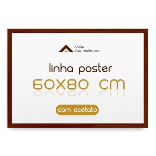Moldura 60x80 com Acetato Chão de Barro - Elegância e Proteção para Seus Quadros e Posters