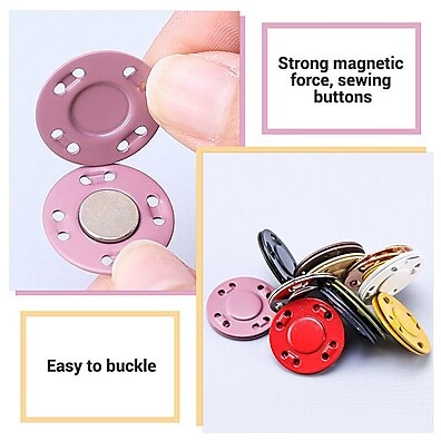 Botões Magnéticos: Fixação Fácil e Elegante!